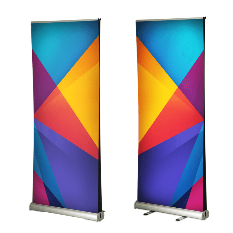Double Sided Stand 13oz Matte Vinyl Pull Up Banner